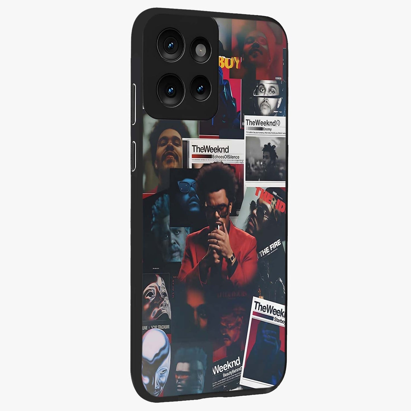 The Weeknd Glass Case upright view showcasing bold music themed artwork with contemporary artistic style.
