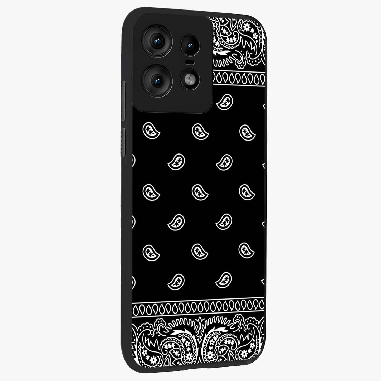 Retro Rebel Threads Glass Case upright view showcasing stylish vintage artwork with bold retro theme.