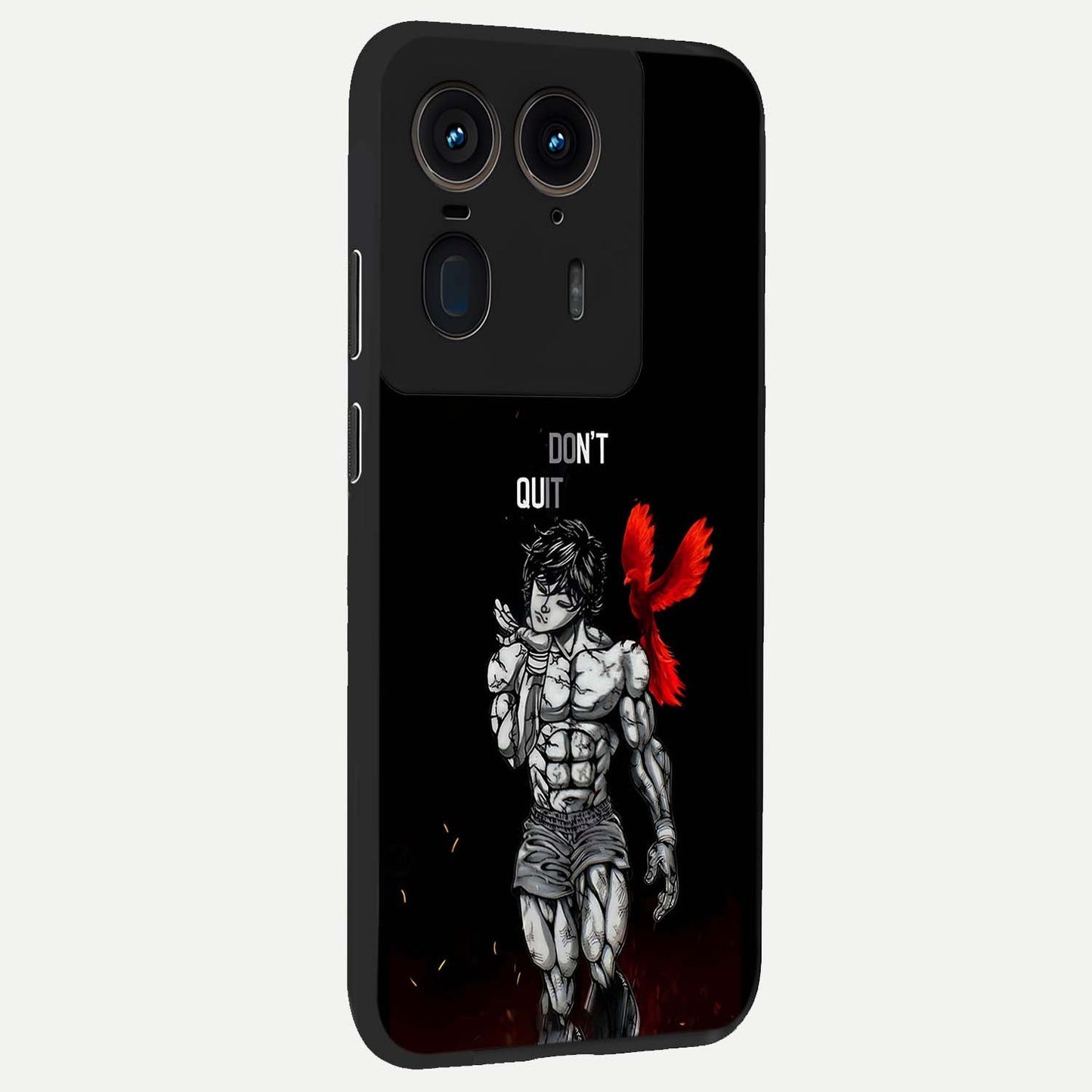 Rise Beyond Limits Glass Case upright view showcasing powerful inspirational artwork with uplifting theme.