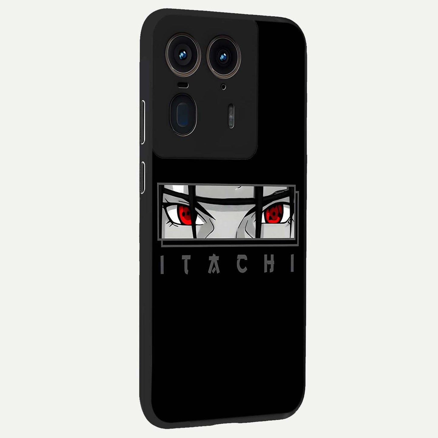 Scarlet Gaze Dominance Glass Case upright view showcasing powerful dramatic artwork with dominant artistic theme.