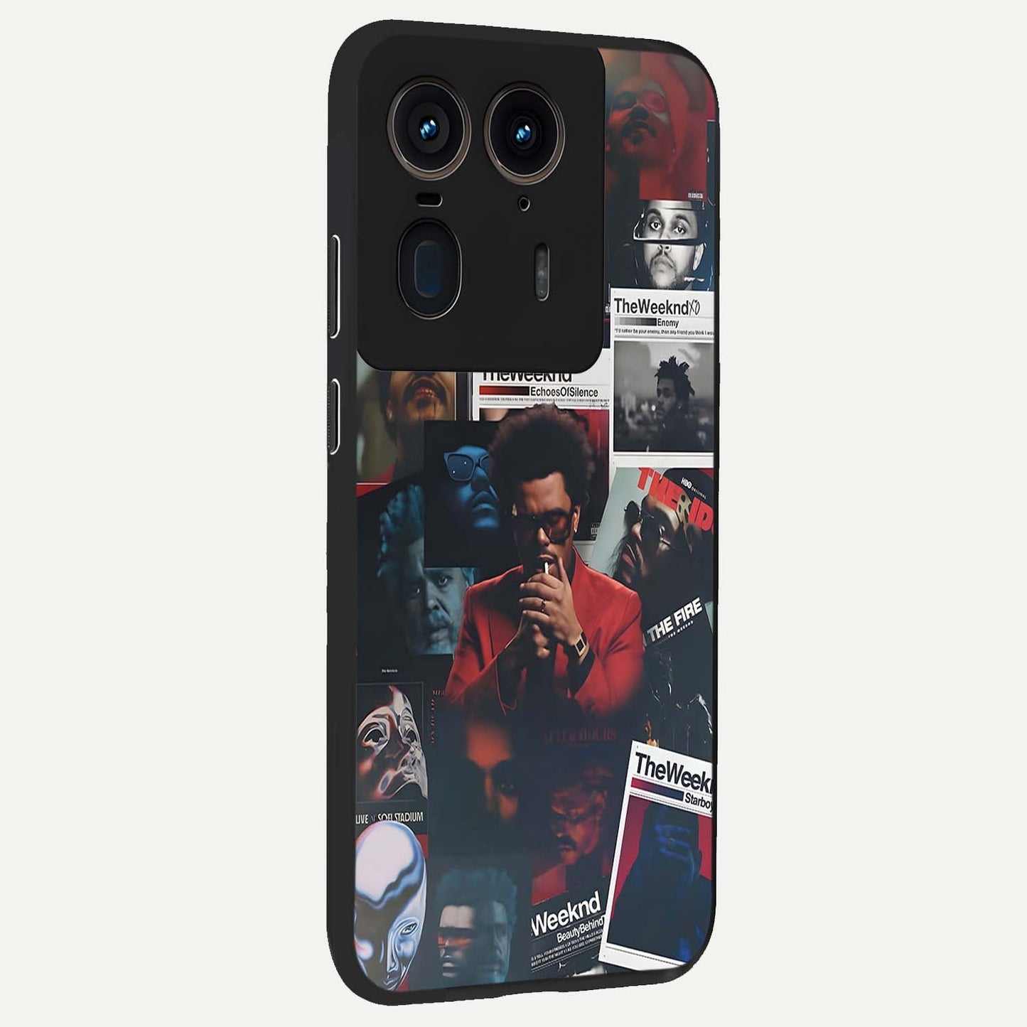 The Weeknd Glass Case upright view showcasing bold music themed artwork with contemporary artistic style.