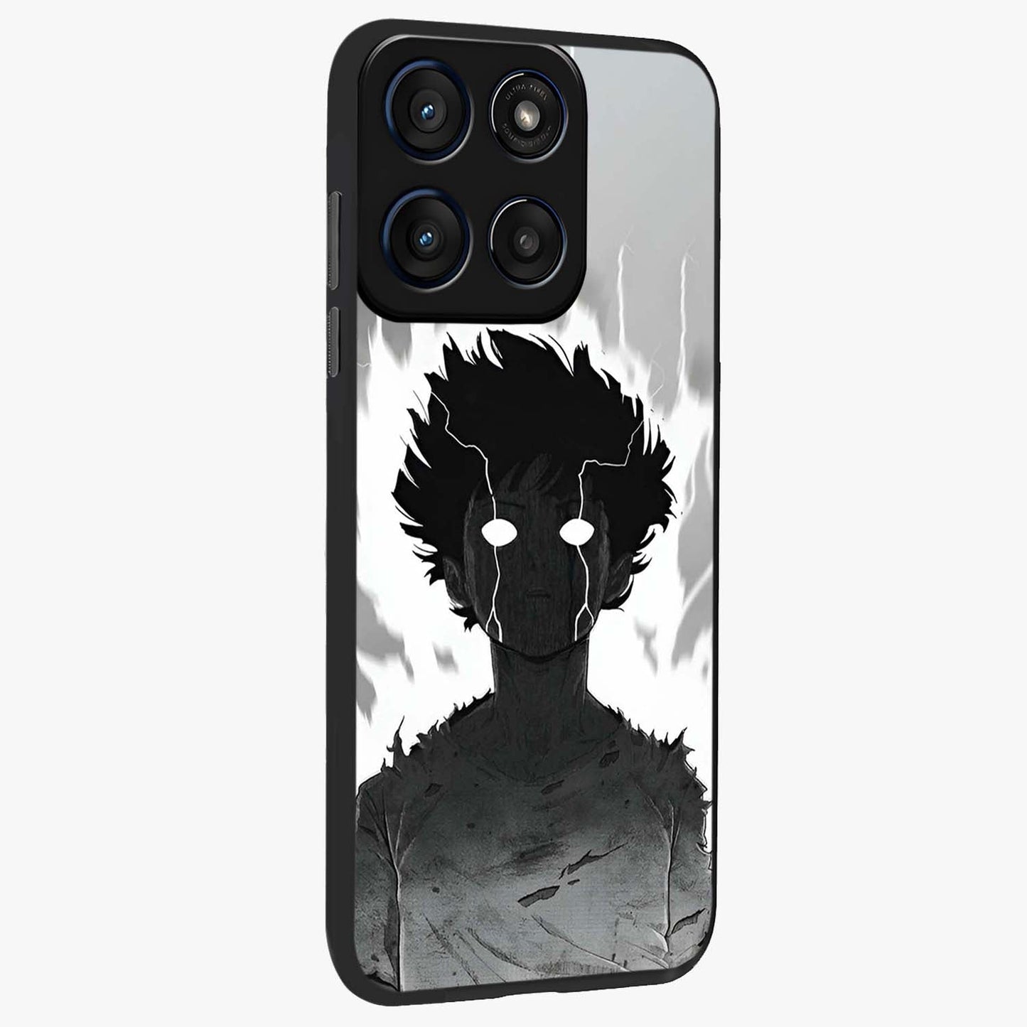 Awakened Inner Rage Glass Case upright view showcasing dramatic artwork with strong expressive aesthetic.