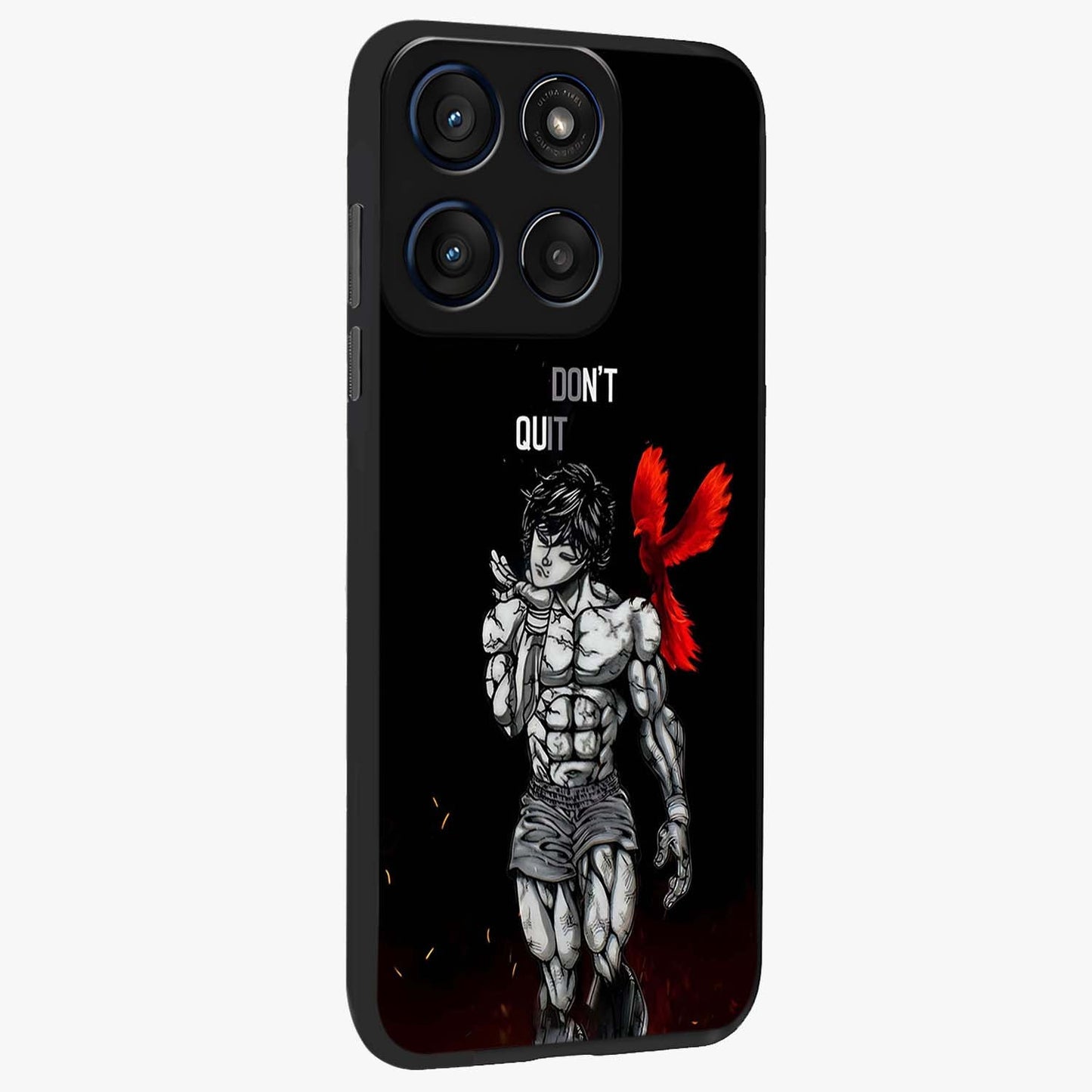 Rise Beyond Limits Glass Case upright view showcasing powerful inspirational artwork with uplifting theme.