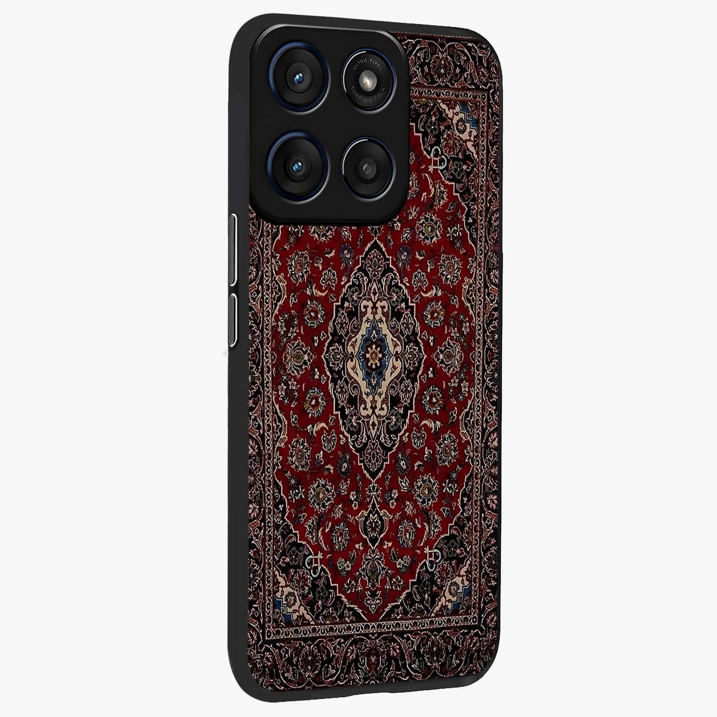 Heritage Carpet Royale Glass Case upright view showcasing detailed ornamental artwork with luxurious traditional theme.