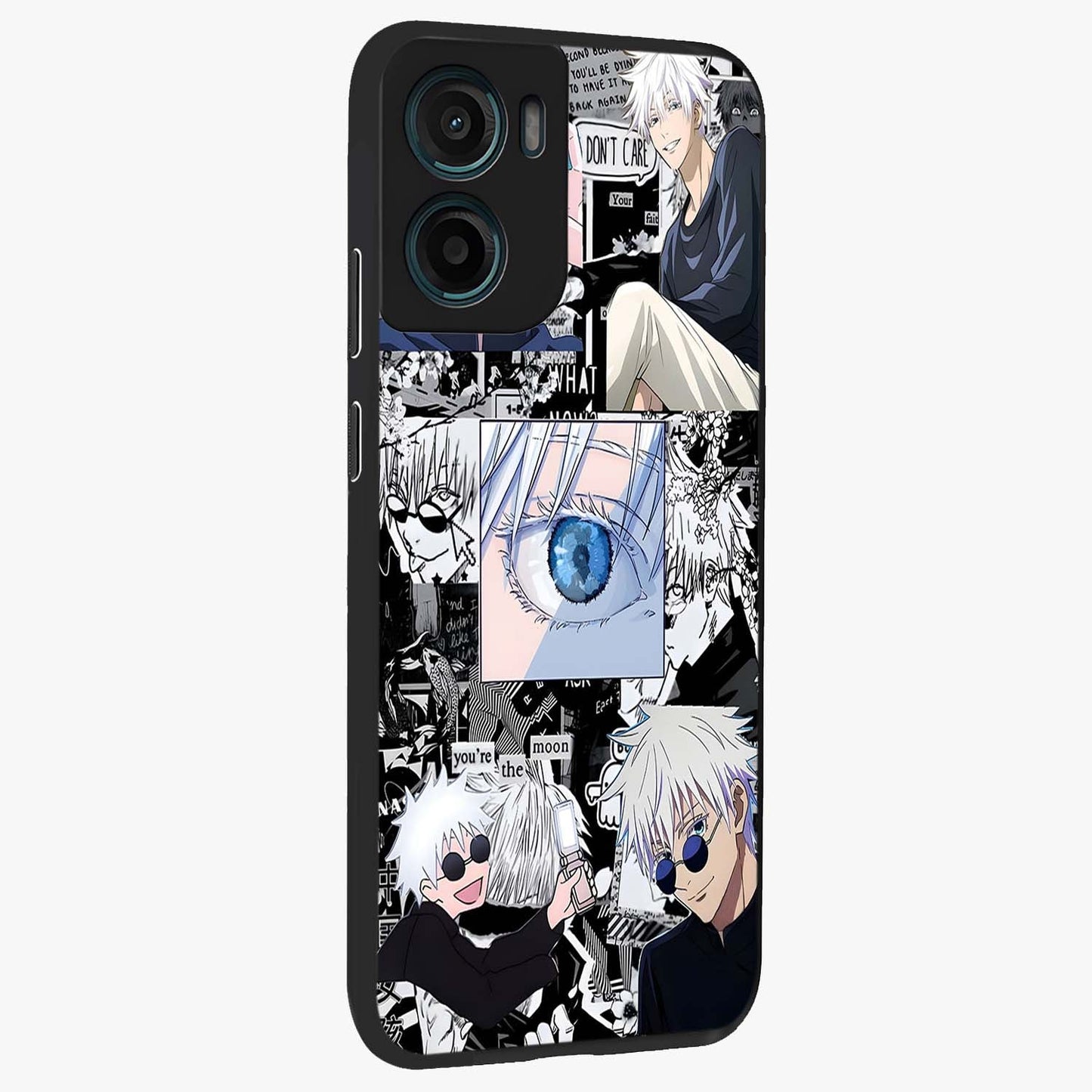 Infinity Sorcerer Chaos Glass Case upright view showcasing dramatic sorcerer artwork with chaotic mystical theme.
