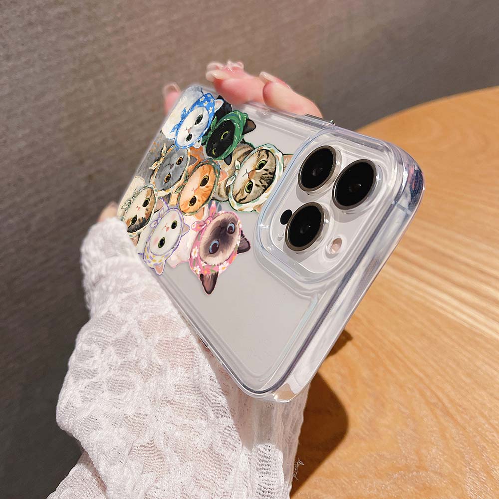 Cats Friends Club Clear Silicon Cover