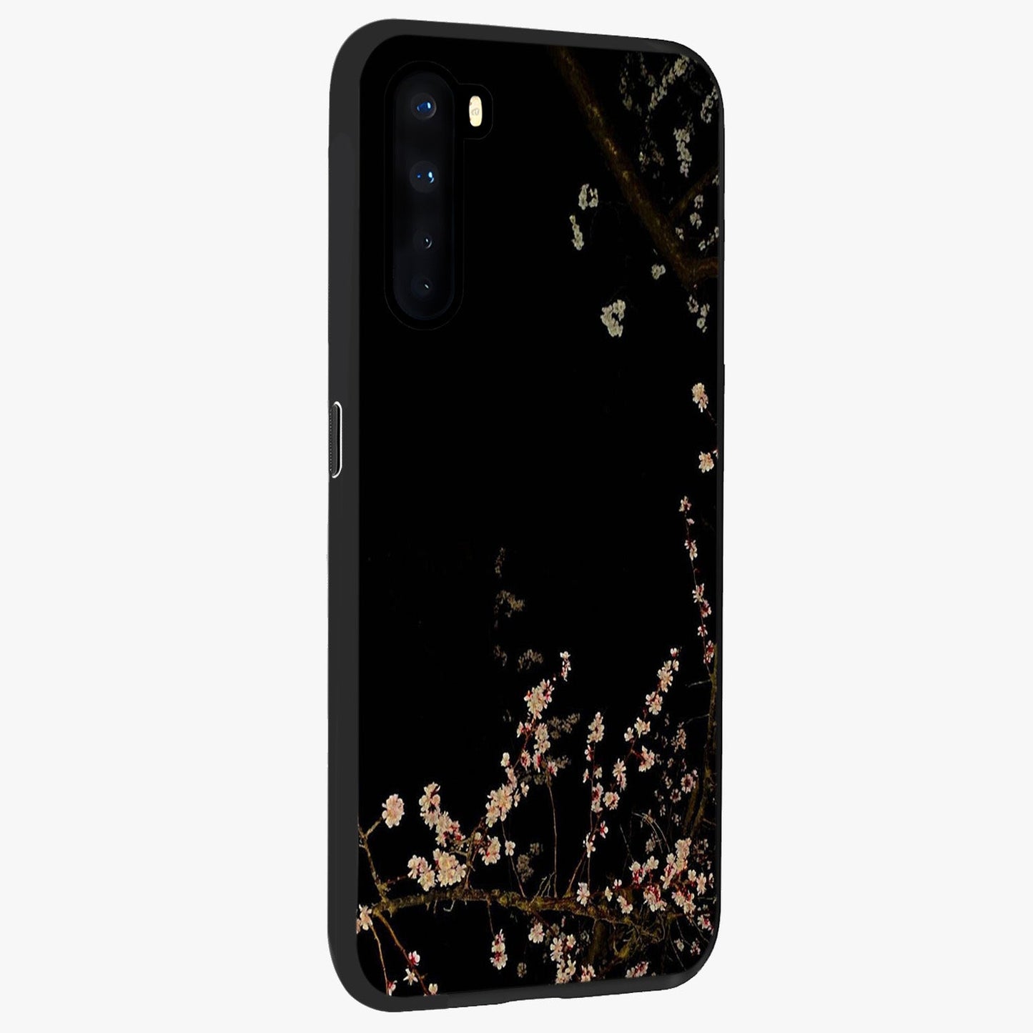 Petal Moon Light With Custom Name Glass Case upright view showcasing elegant floral moon artwork with personalized aesthetic.