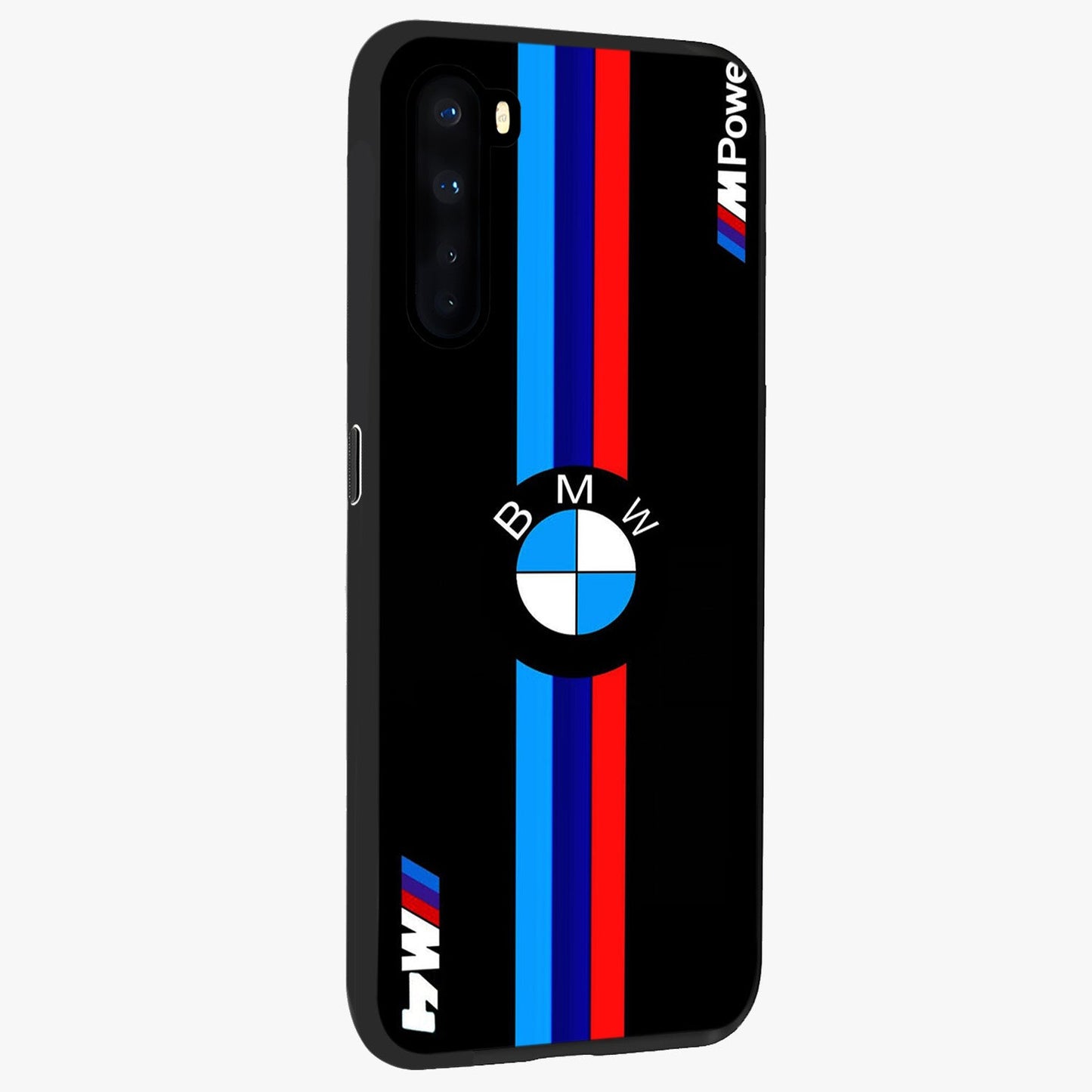 Turbo BMW Beast Glass Case upright view showcasing powerful car artwork with modern motorsport theme.