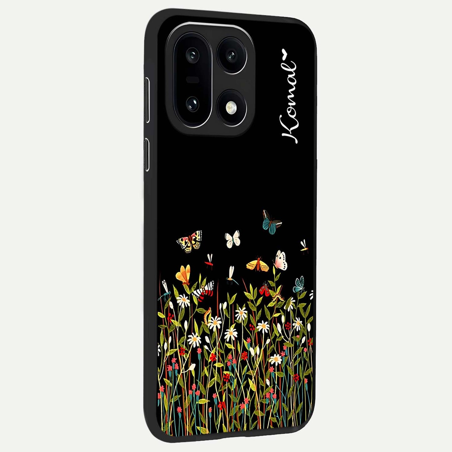 Dark Bloom Wonderland Custom Name Glass Case for OnePlus 15 |1+15