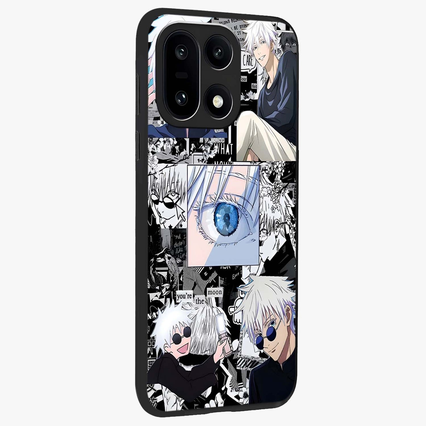 Infinity Sorcerer Chaos Glass Case for 1+15 displayed upright for dramatic fantasy visibility and premium finish.