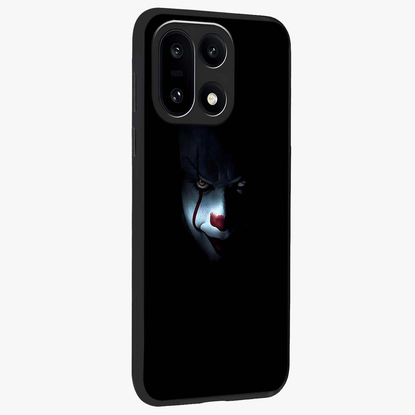 Midnight Madness Smile Glass Case for 1+15 side perspective highlighting expressive textures and sleek edges