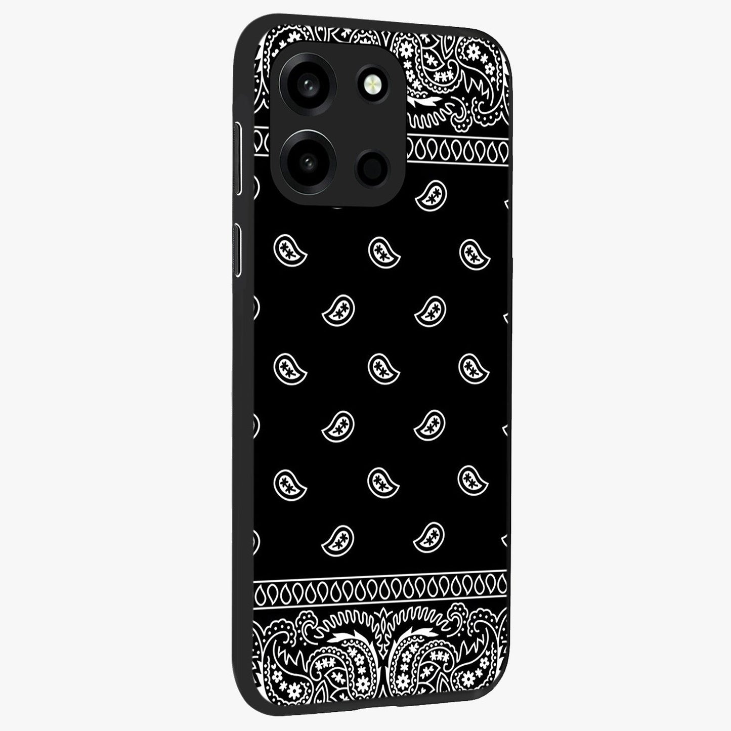 Retro Rebel Threads Glass Case upright view showcasing stylish vintage artwork with bold retro theme.