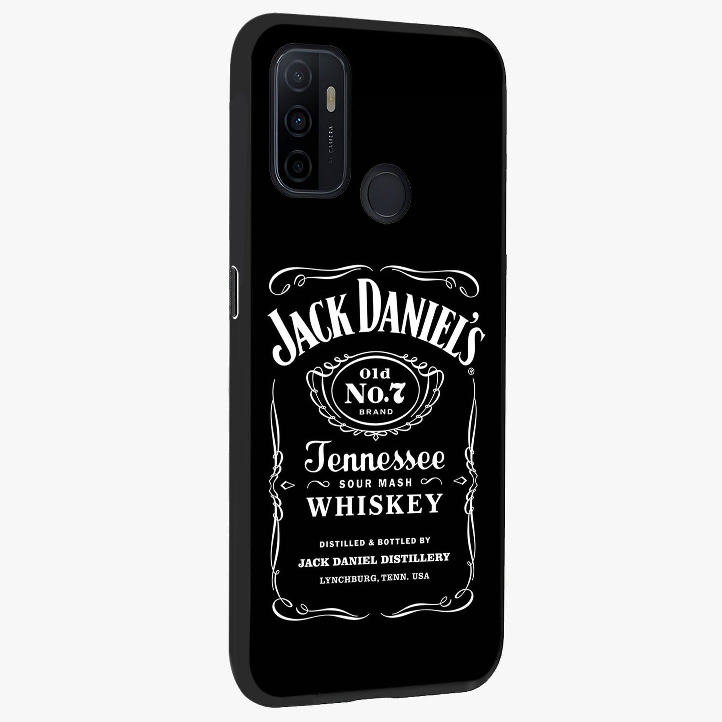 Vintage Whiskey Heritage Glass Case upright view showcasing stylish vintage whiskey artwork with timeless bar culture theme.