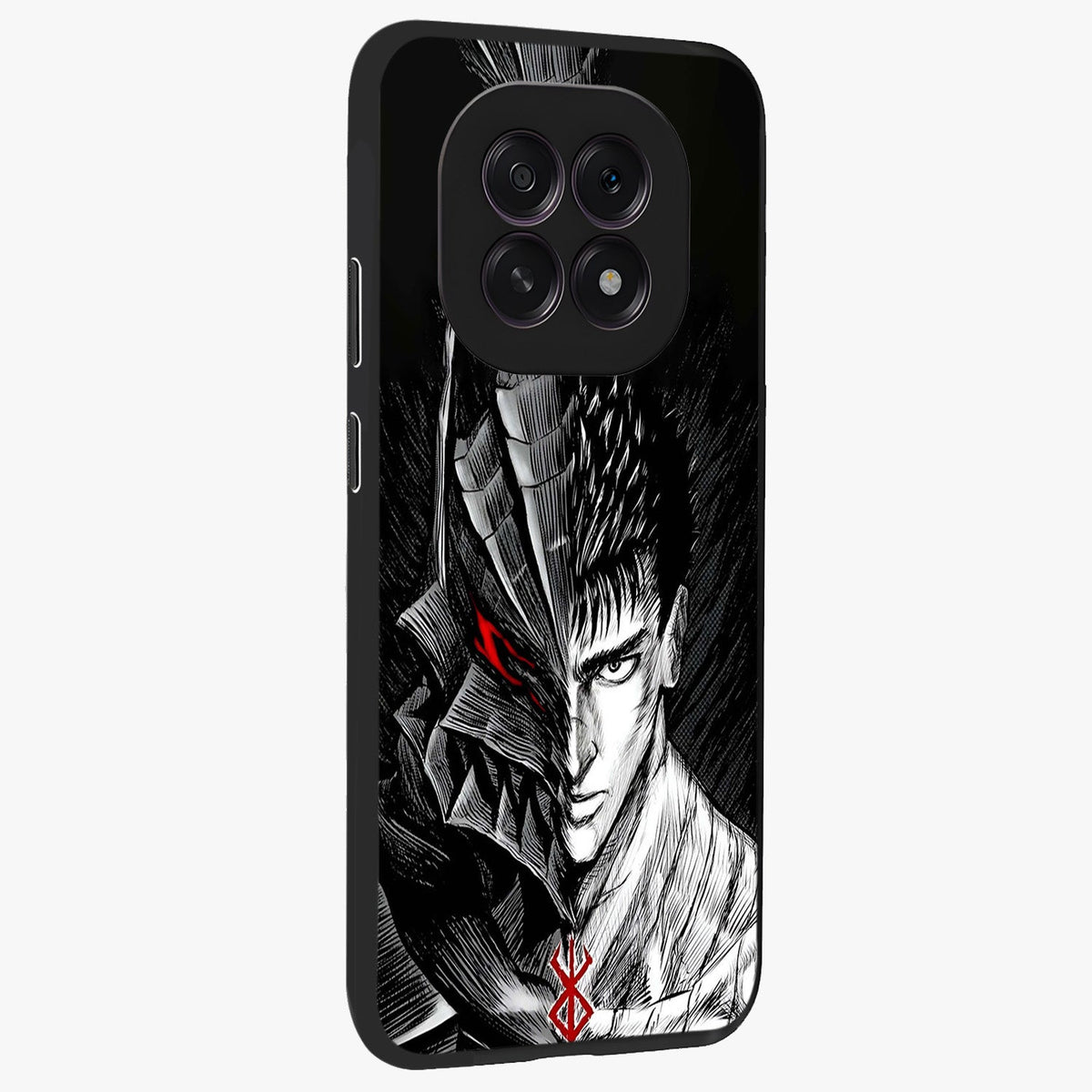 Berserker Blood Oath Glass Case upright view showcasing intense warrior aesthetic with dramatic artistic style.