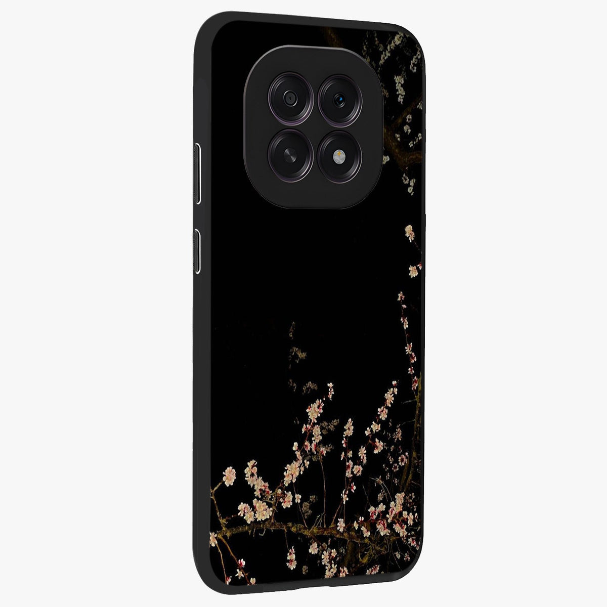 Petal Moon Light With Custom Name Glass Case upright view showcasing elegant floral moon artwork with personalized aesthetic.