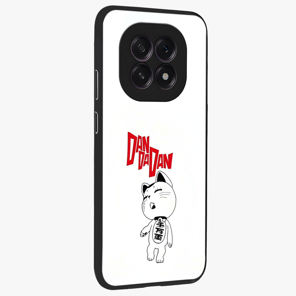 Playful Spirit Charm Glass Case upright view showcasing vibrant charm artwork with fun artistic theme.