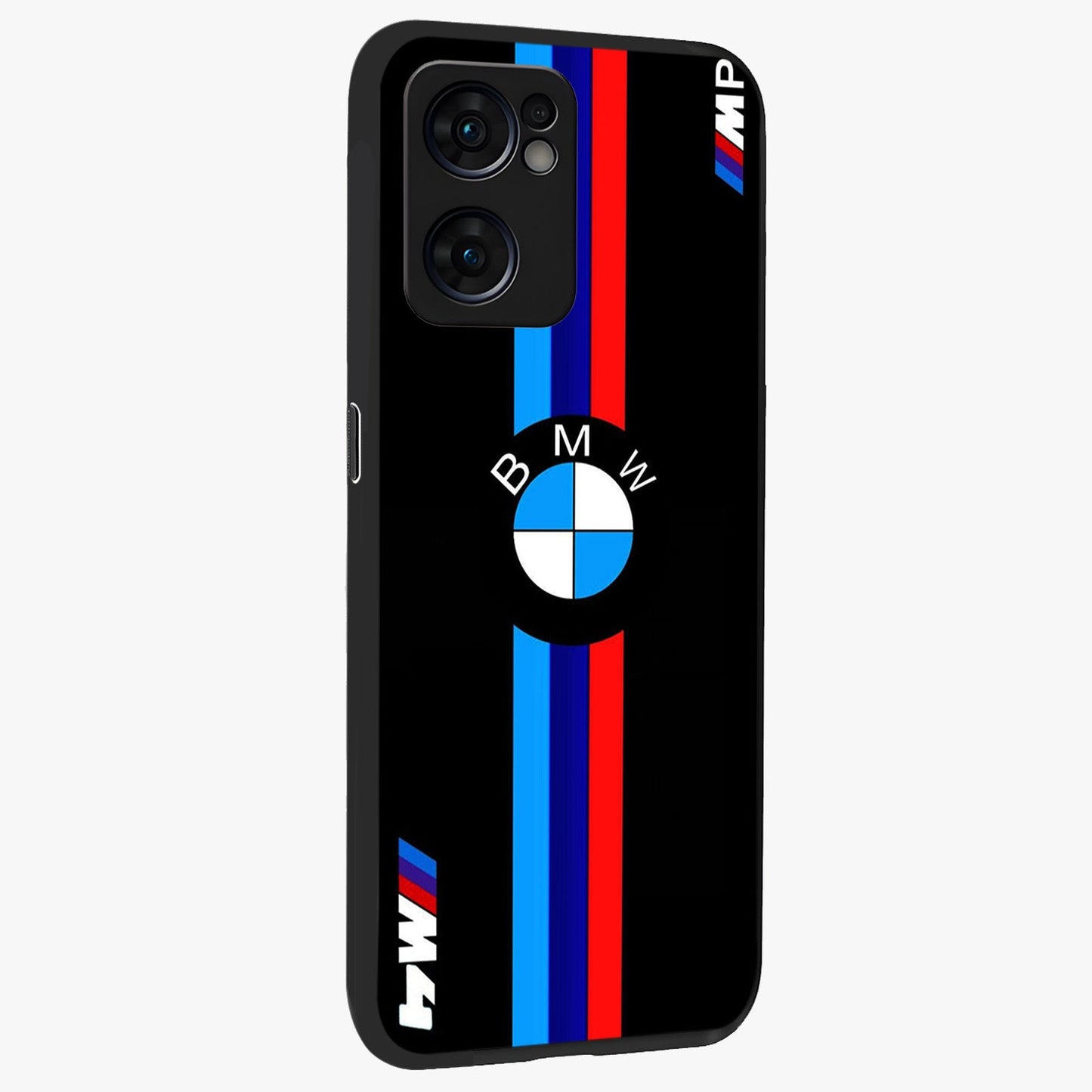 Turbo BMW Beast Glass Case upright view showcasing powerful car artwork with modern motorsport theme.
