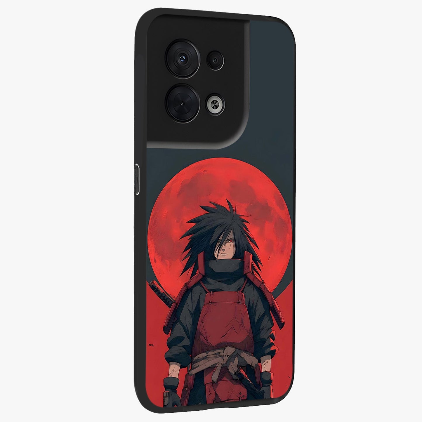 Crimson Moon Warlord Glass Case upright view showcasing powerful warlord artwork with dark celestial theme.