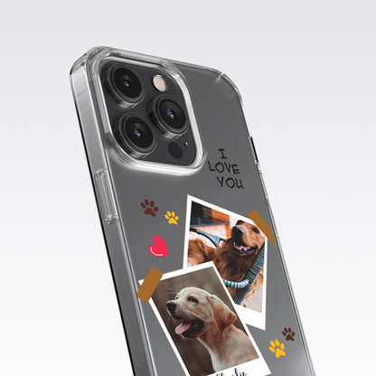 Pet Lover Custom Photo Clear Silicon Case Cover