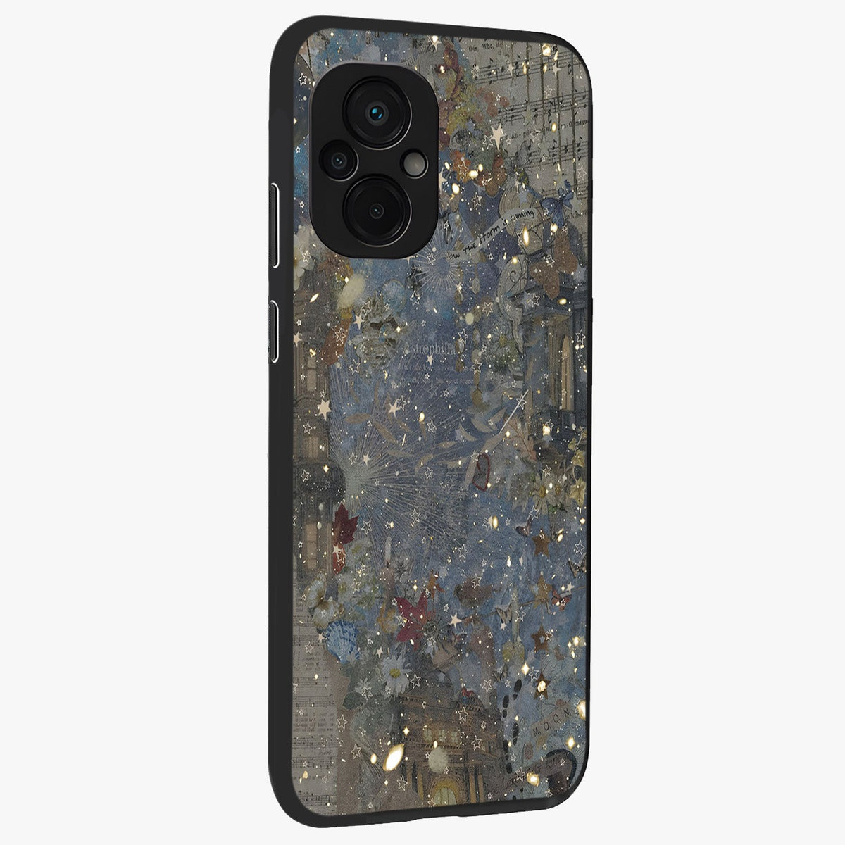 Aesthetic Astrolophia Glass Case upright view showcasing soft aesthetic theme with stylish modern look.