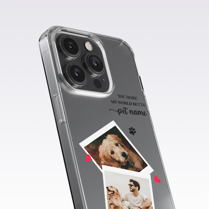 Pet Lover Custom Photo V2 Clear Silicon Case Cover