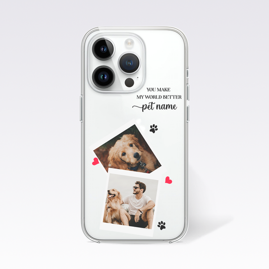 Pet Lover Custom Photo V2 Clear Silicon Case Cover