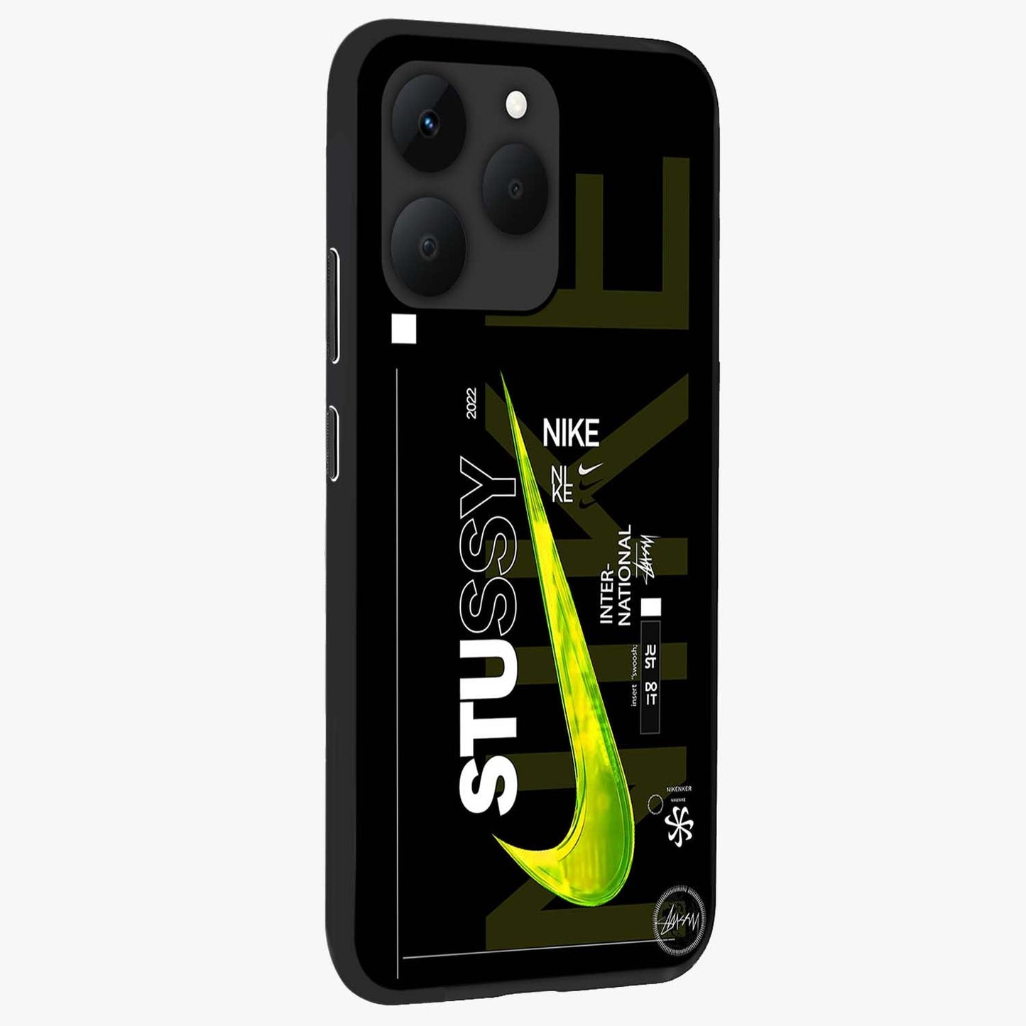 Neon Street Edition Glass Case upright view showcasing colorful neon artwork with modern street culture theme.