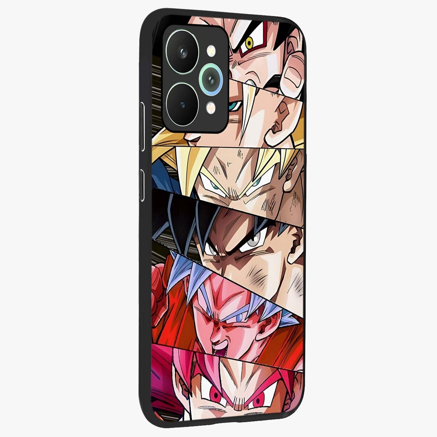 Anime Character Glass Case upright view showcasing expressive anime artwork with bold graphic style.