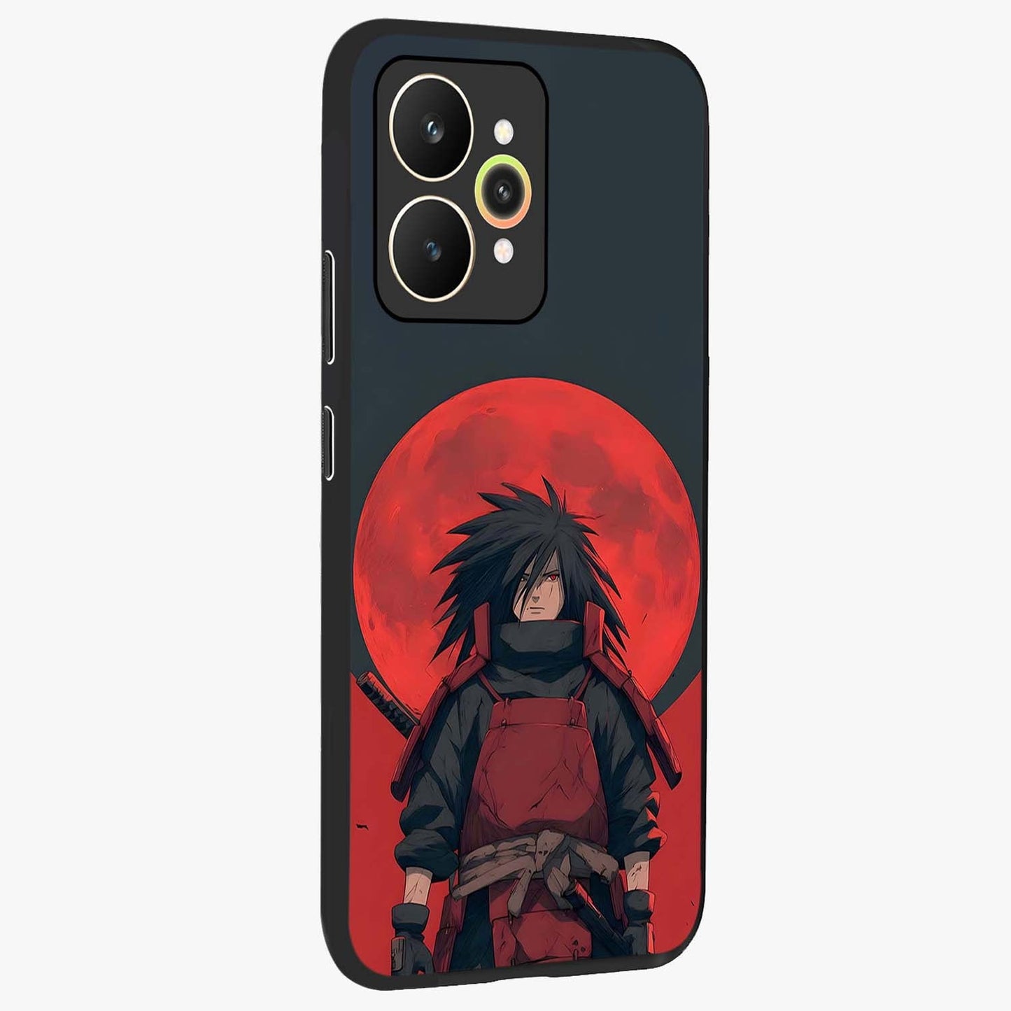 Crimson Moon Warlord Glass Case upright view showcasing powerful warlord artwork with dark celestial theme.