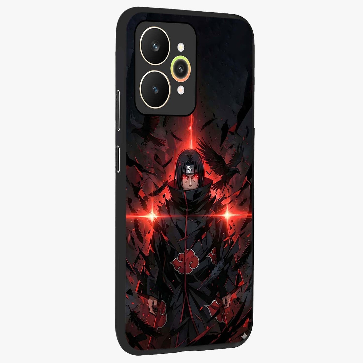 Focused Blade Discipline Glass Case upright view showcasing strong typography statement with sleek motivational theme.