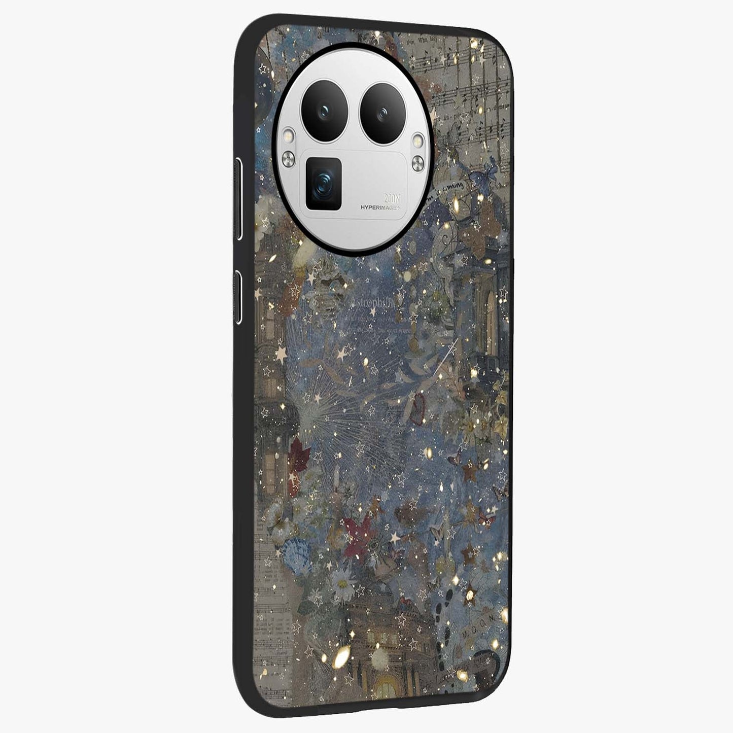 Aesthetic Astrolophia Glass Case upright view showcasing soft aesthetic theme with stylish modern look.
