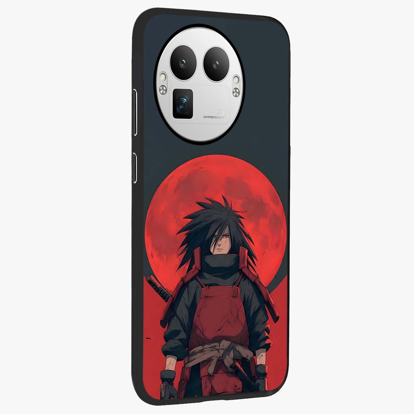 Crimson Moon Warlord Glass Case upright view showcasing powerful warlord artwork with dark celestial theme.
