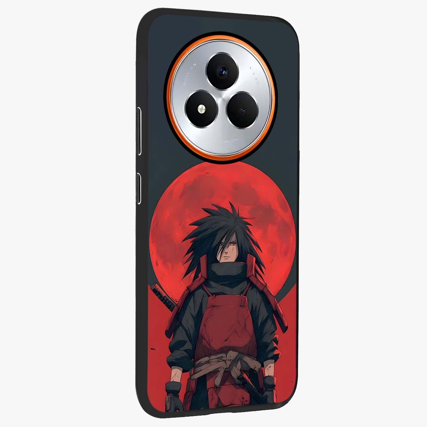Crimson Moon Warlord Glass Case upright view showcasing powerful warlord artwork with dark celestial theme.