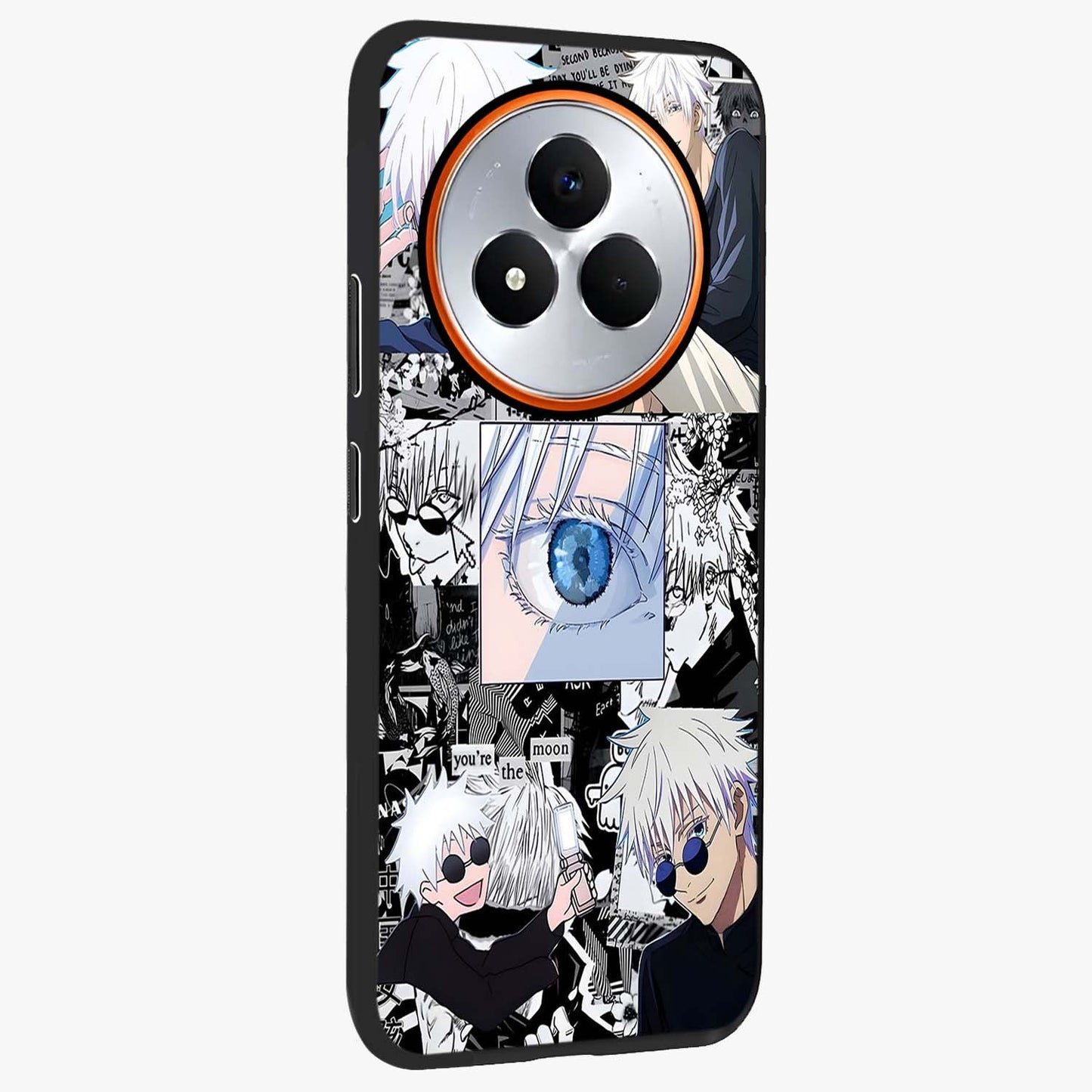 Infinity Sorcerer Chaos Glass Case upright view showcasing dramatic sorcerer artwork with chaotic mystical theme.