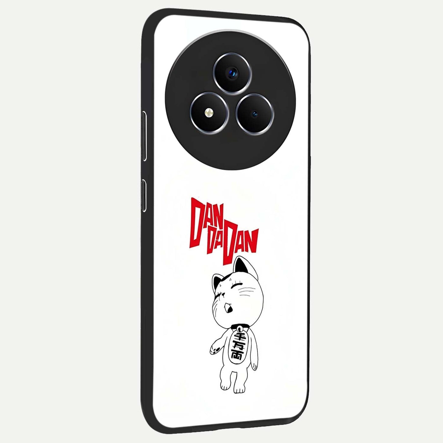 Playful Spirit Charm Glass Case upright view showcasing vibrant charm artwork with fun artistic theme.