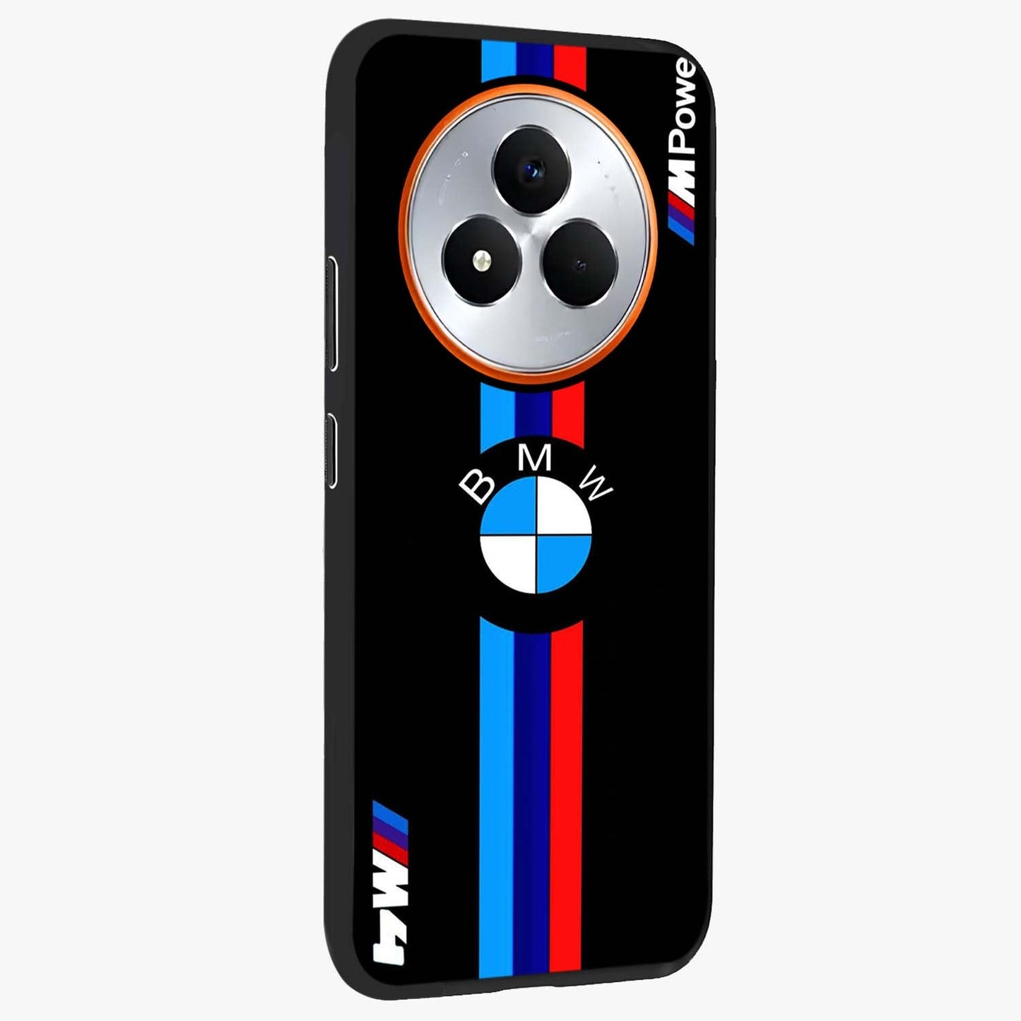 Turbo BMW Beast Glass Case upright view showcasing powerful car artwork with modern motorsport theme.