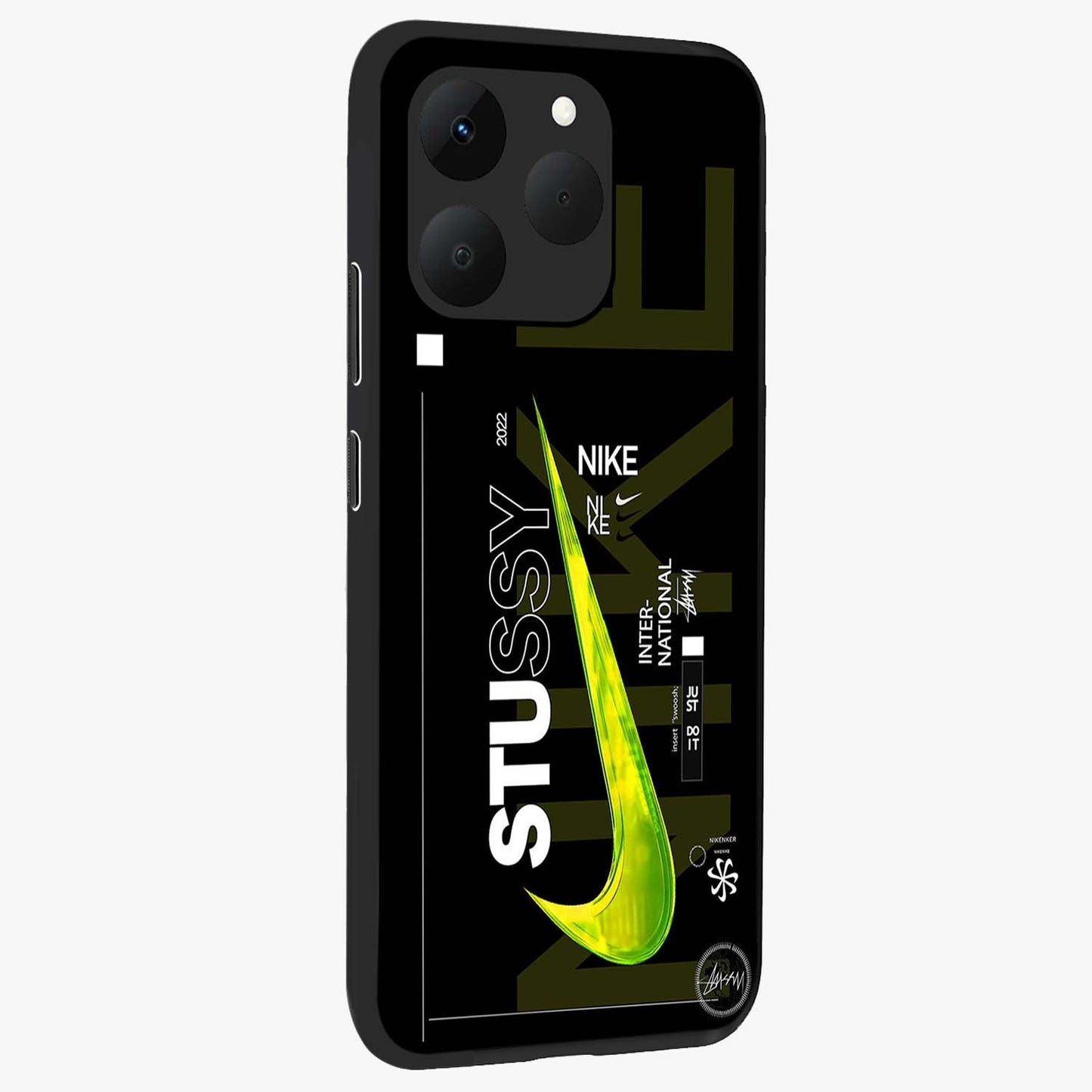 Neon Street Edition Glass Case upright view showcasing colorful neon artwork with modern street culture theme.