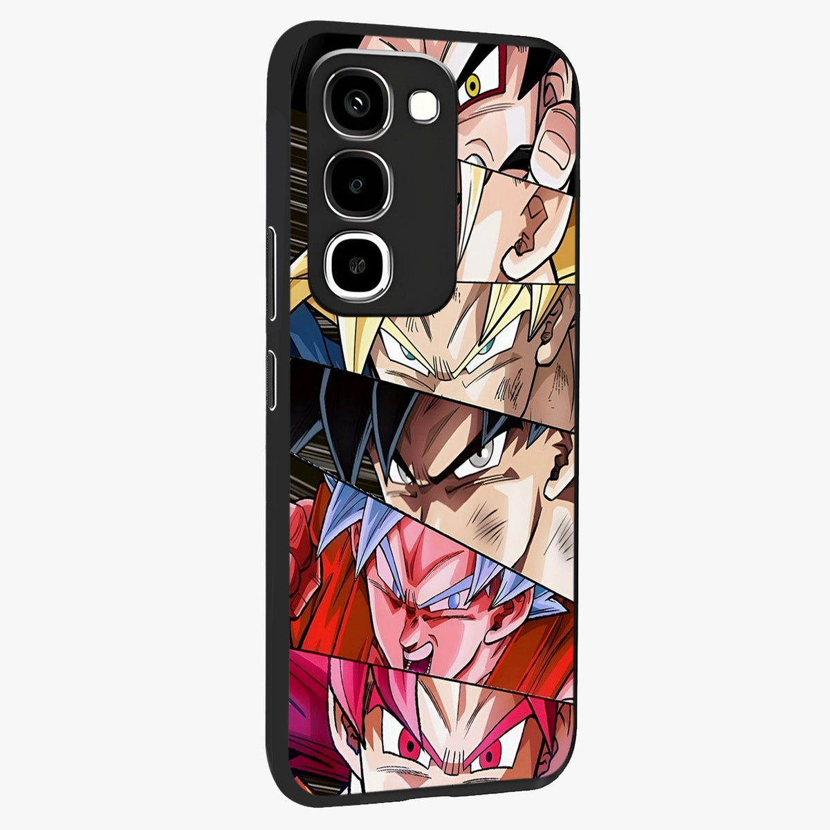 Anime Character Glass Case upright view showcasing expressive anime artwork with bold graphic style.
