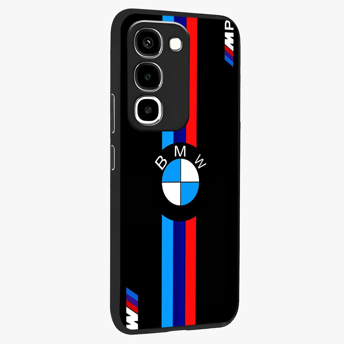 Turbo BMW Beast Glass Case upright view showcasing powerful car artwork with modern motorsport theme.