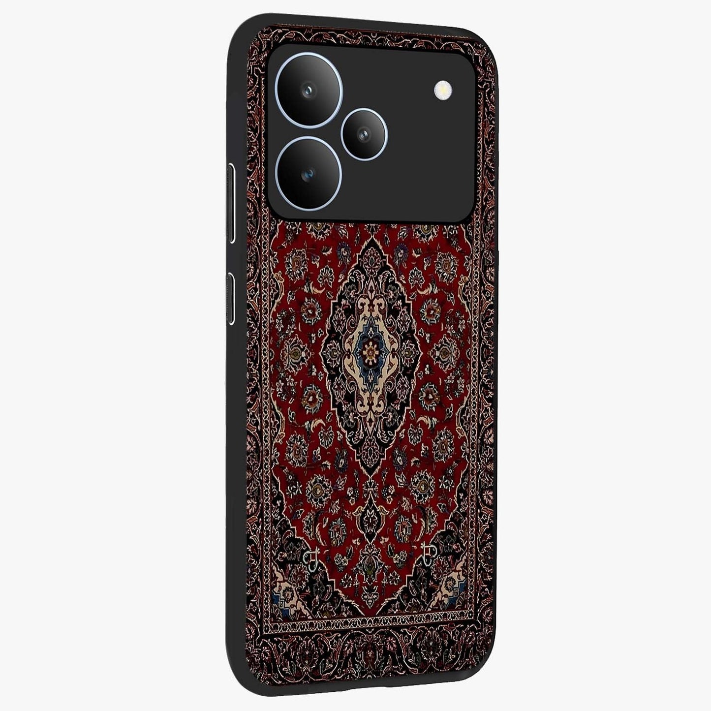 Heritage Carpet Royale Glass Case upright view showcasing detailed ornamental artwork with luxurious traditional theme.