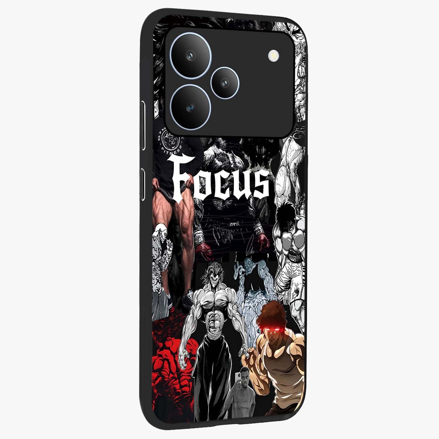 Relentless Power Focus Glass Case upright view showcasing strong inspirational artwork with powerful focus theme.
