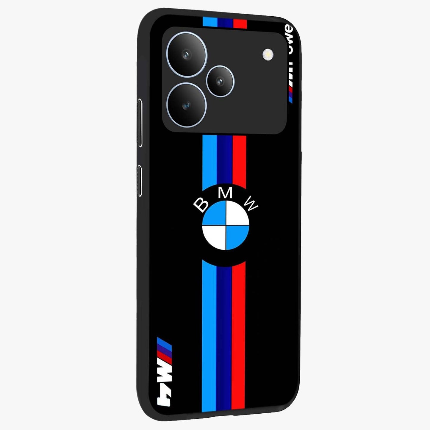 Turbo BMW Beast Glass Case upright view showcasing powerful car artwork with modern motorsport theme.