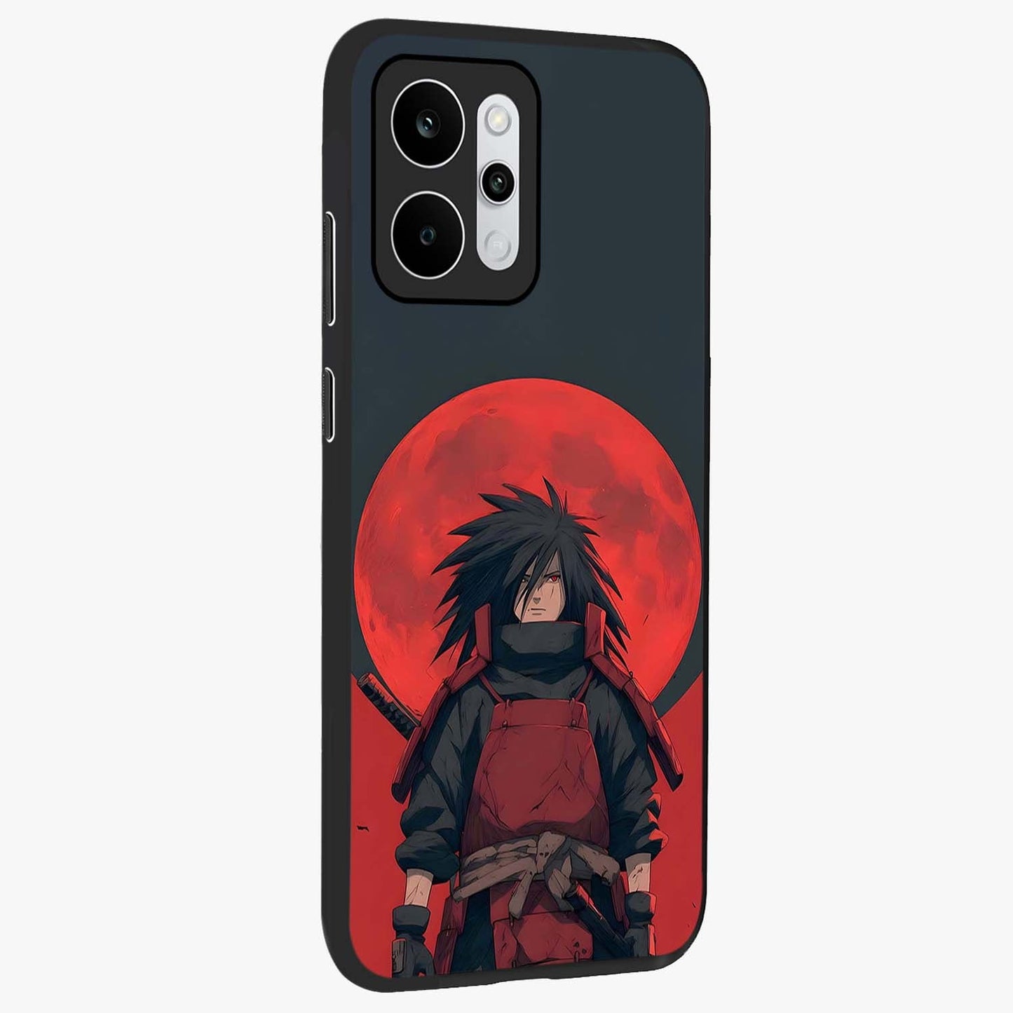 Crimson Moon Warlord Glass Case upright view showcasing powerful warlord artwork with dark celestial theme.