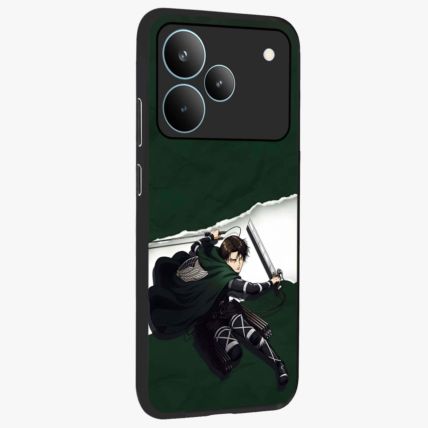 Emerald War Vanguard Glass Case upright view showcasing dramatic warrior artwork with bold fantasy theme.