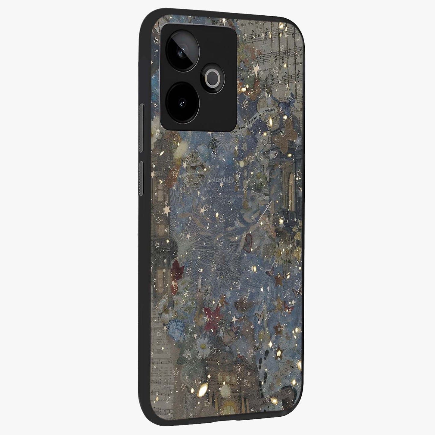 Aesthetic Astrolophia Glass Case upright view showcasing soft aesthetic theme with stylish modern look.