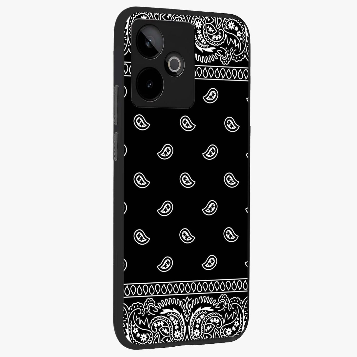 Retro Rebel Threads Glass Case upright view showcasing stylish vintage artwork with bold retro theme.