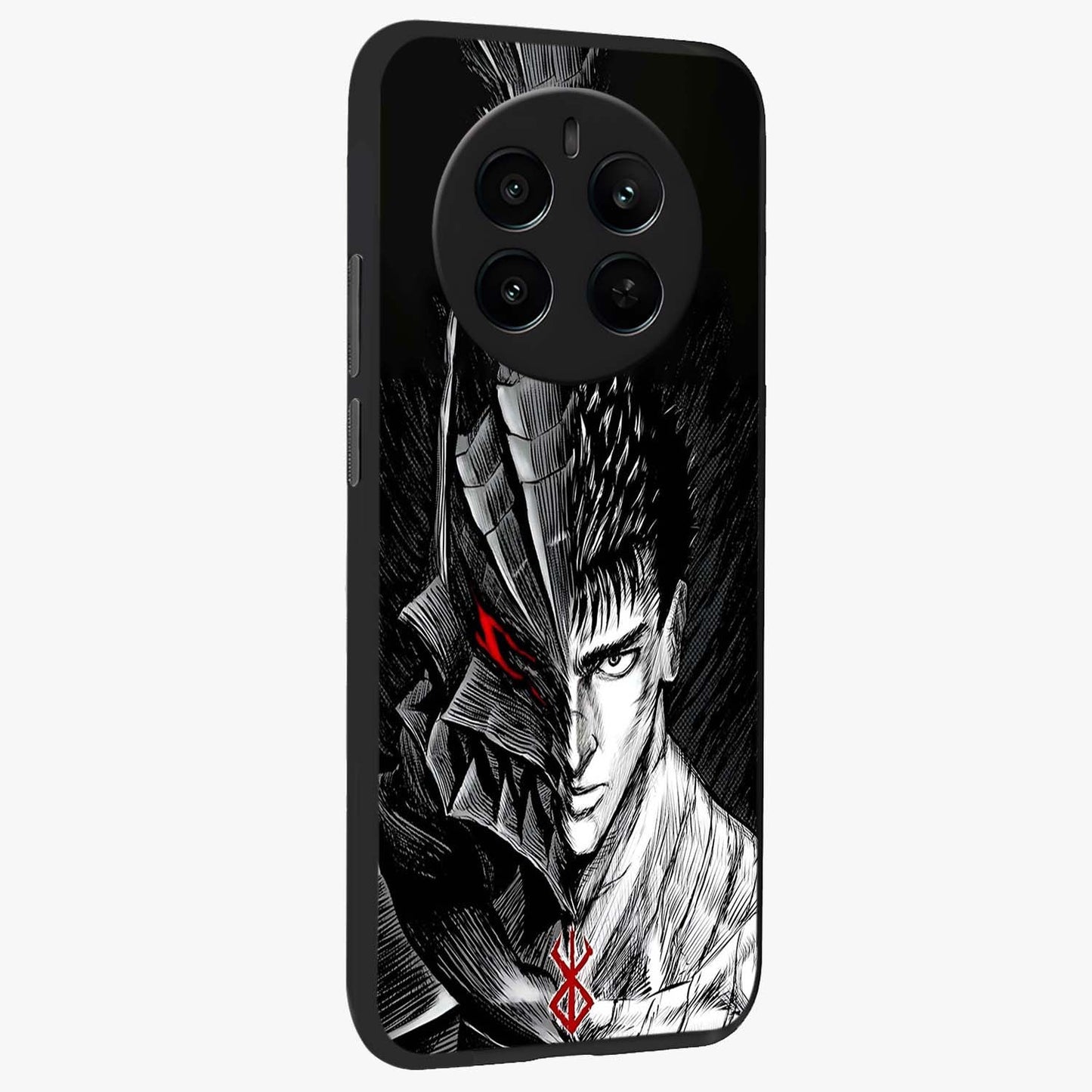 Berserker Blood Oath Glass Case upright view showcasing intense warrior aesthetic with dramatic artistic style.