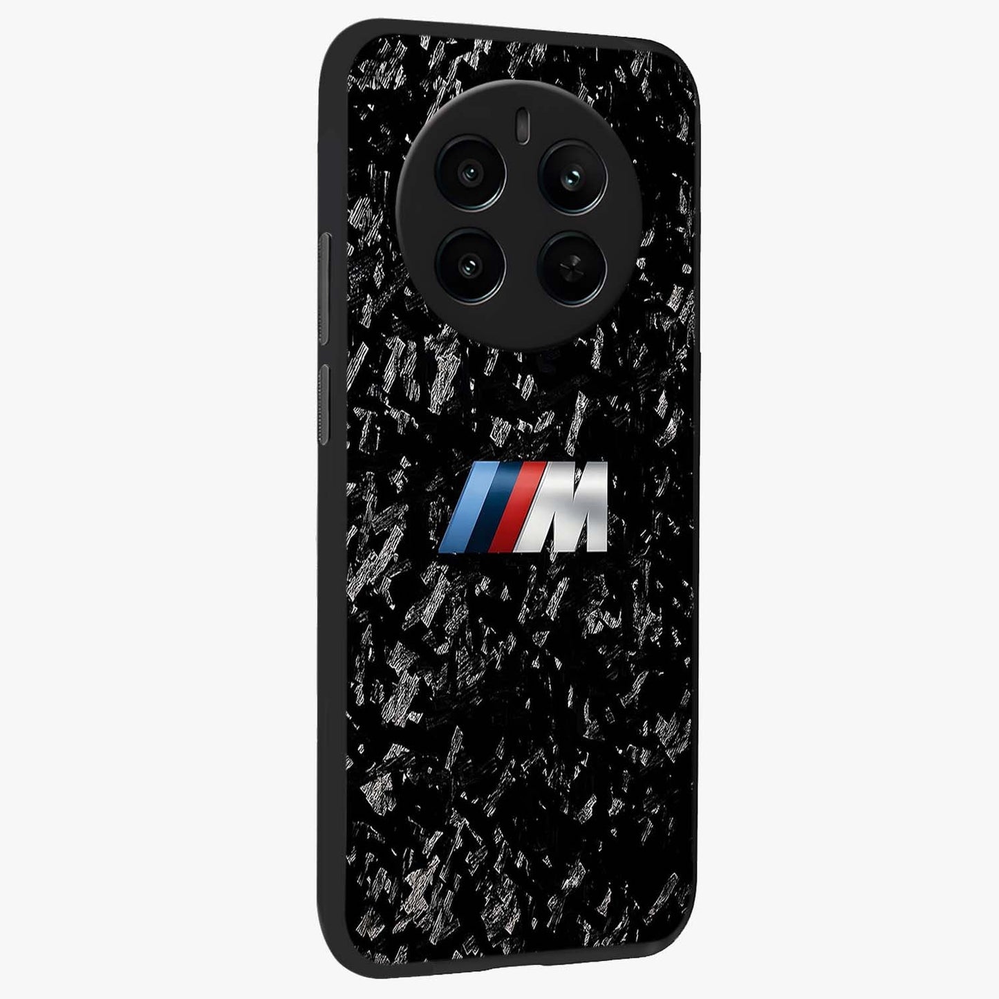 Carbon Speed Mark Glass Case upright view showcasing modern carbon speed graphic with bold automotive theme.