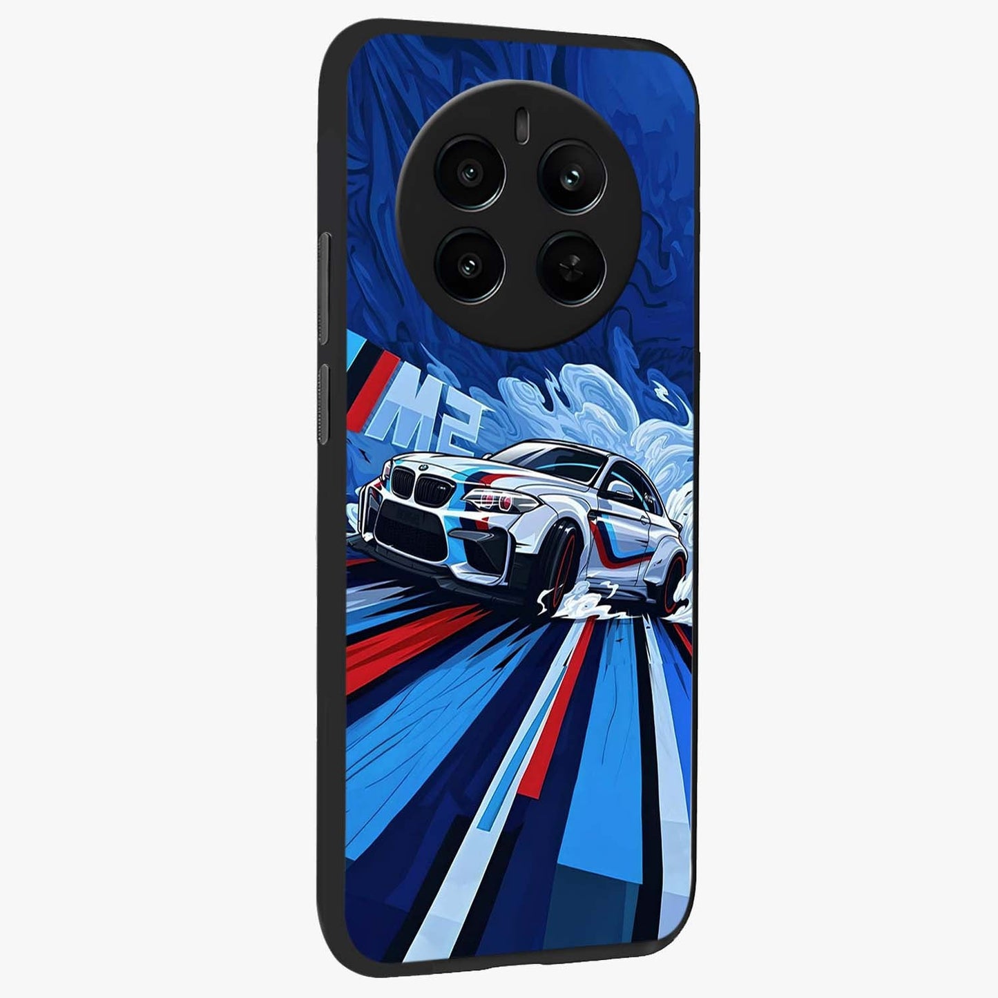 Drift Power Rush Glass Case upright view showcasing high speed racing artwork with bold automotive theme.