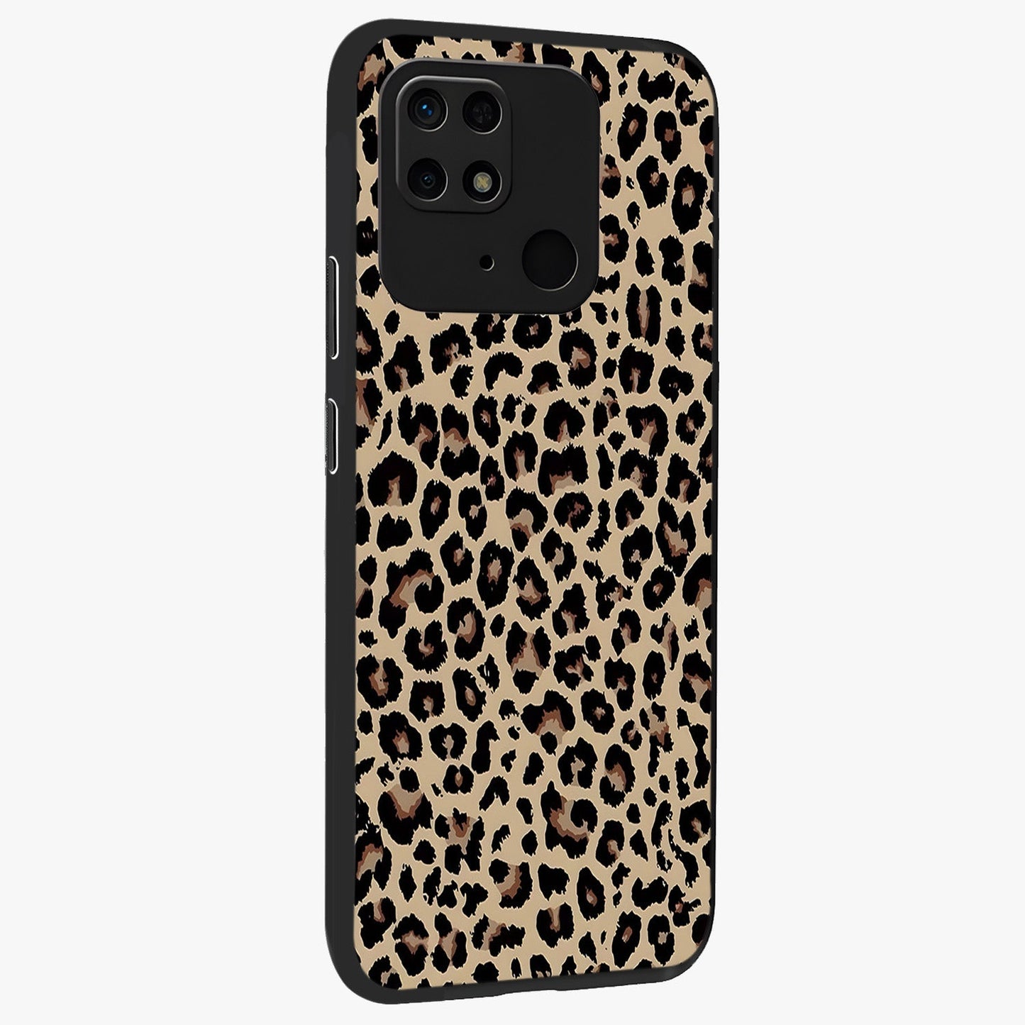Savage Chic Pattern Glass Case upright view showcasing trendy decorative artwork with edgy fashion theme.